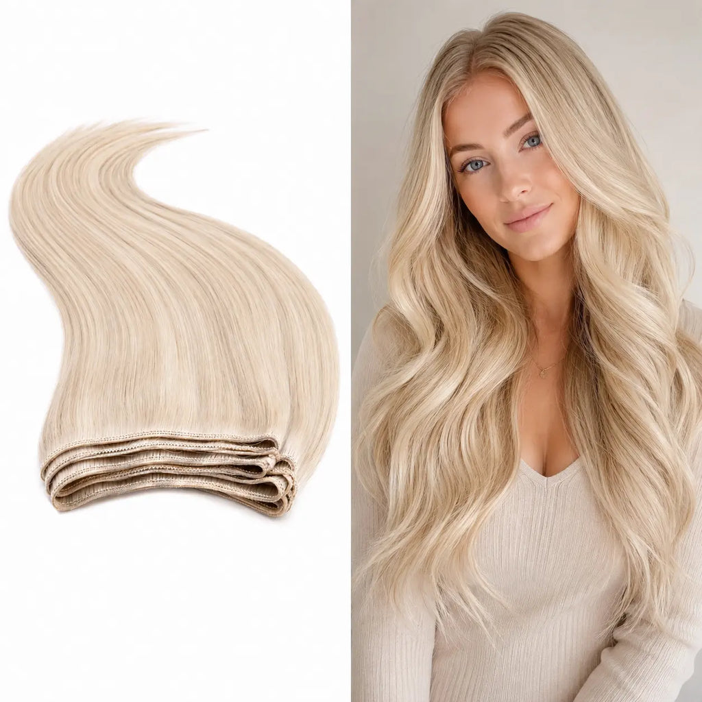Extensiones Cosidas Lisas de Pelo Natural Remy - 100g